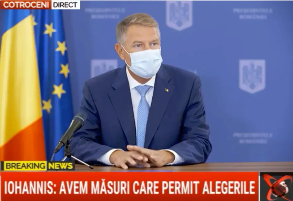 Președintele Iohannis: ”Ar fi o scuză ieftină să acuzăm unii politicieni pentru creșterea numărului de infectări. Vom avea alegeri pe 6 decembrie”