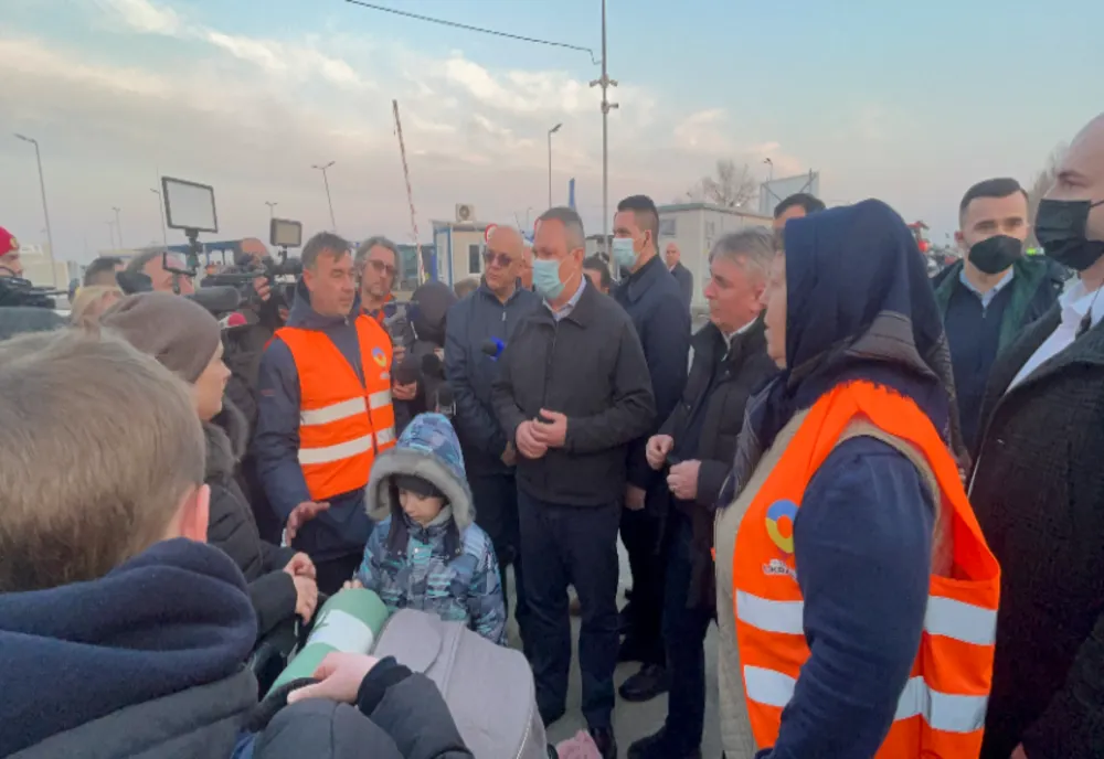 FOTO VIDEO  Nicolae Ciucă la Isaccea - Un război nedemn, neprovocat pe care forțele armate ruse îl desfășoară în Ucraina