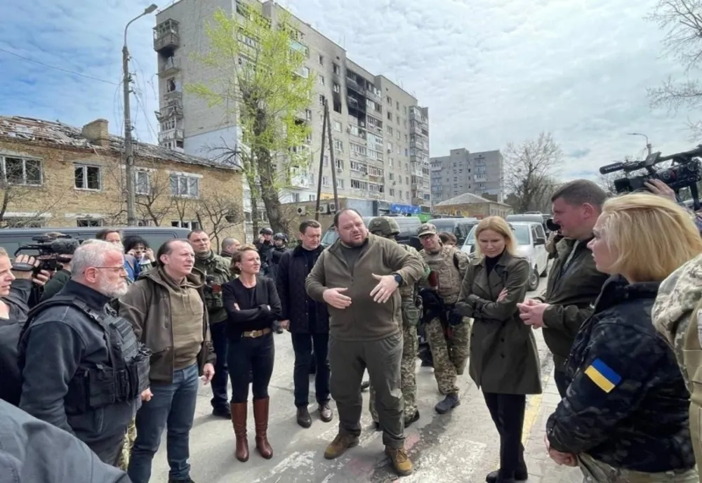 Președintele Senatului, Florin Cîțu, a vizitat zonele afectate de război din Ucraina