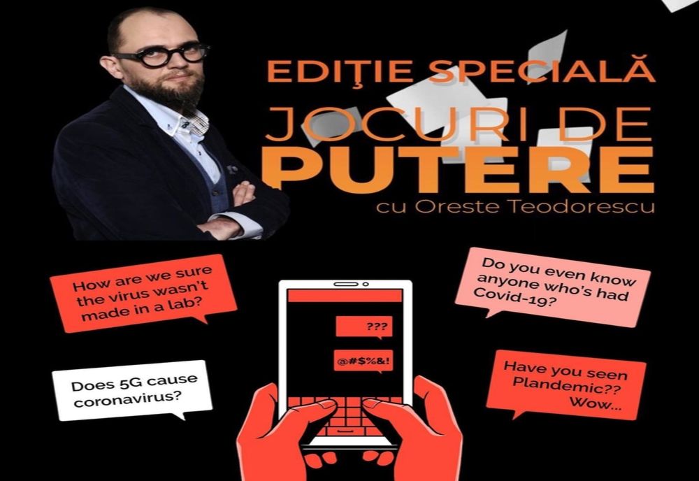 Jocuri de putere, cu Oreste Teodorescu: România, între secta apocalipticilor Covid și cea a negaționiștilor conspiraționiști