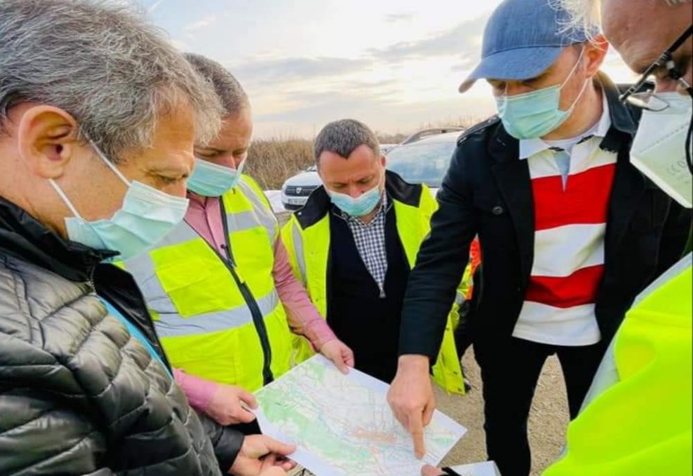 Ministrul interimar Vîlceanu, prezent în zona lucrărilor de pe centura Tg-Jiu