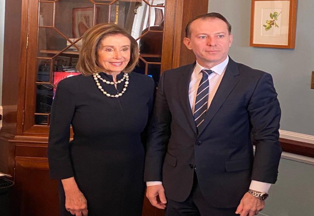Florin Cîțu după întâlnirea cu Nancy Pelosi: O discuție sinceră despre importanța României în cadrul alianței și programul Visa Waiver pentru România