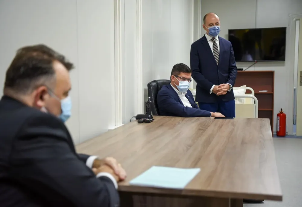 Ministrul Sănătății în vizită de lucru la Spitalul Modular din Lețcani 