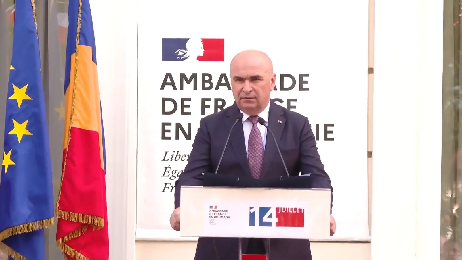 Ilie Bolojan, discurs la Ambasada Franței