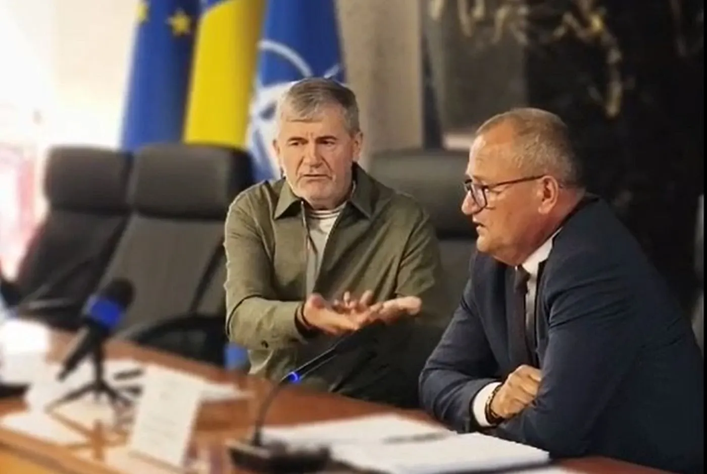 Valeriu Iftimie și Dorin Birta / FOTO: Monitorul de Botoșani