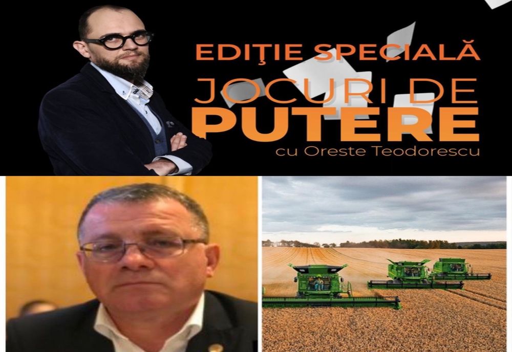 Ministrul Agriculturii, Adrian Oros, în această seară la Jocuri de putere de la ora 21:00
