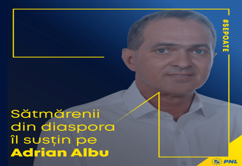 Adrian Albu susținut de sătmărenii din diaspora