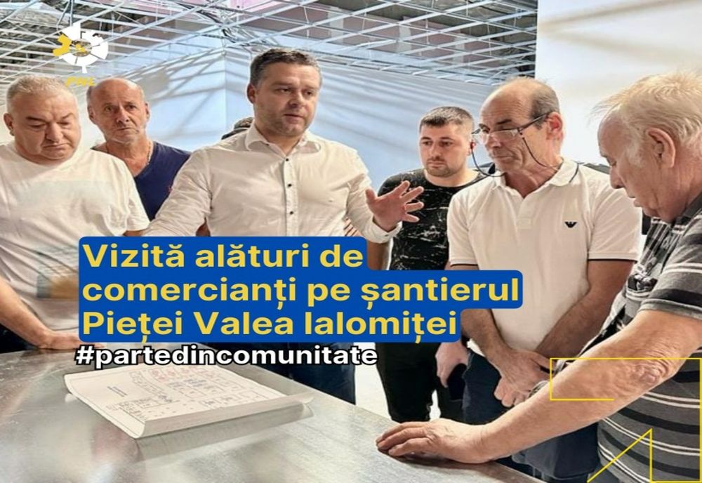  București: Primarul Ciprian Ciucu a efectuat o vizită de lucru pe șantierul Pieței Valea Ialomiței din Sectorul 6