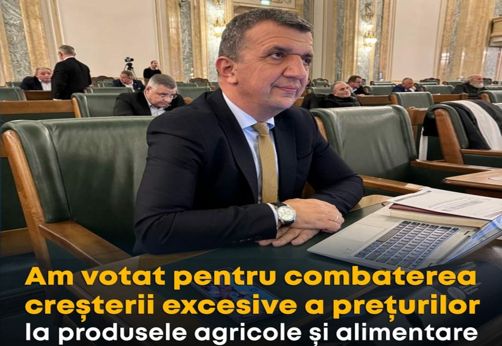  Senatorul Liviu Brătescu: Vot pozitiv pentru combaterea creșterii excesive a prețurilor